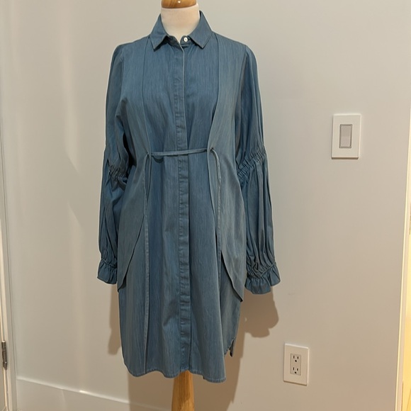 Rare Rora by Ashley Gill Lola light blue shirt dress - Picture 4 of 6